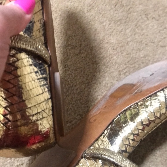 ⚡️FINAL PRICE⚡️ Moschino Vintage Gold Ballet Flats - Picture 10 of 15